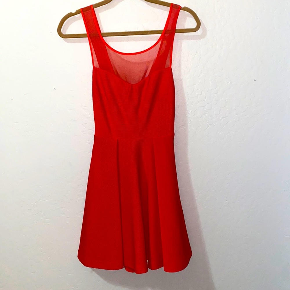 BCBG Red Open Back dress